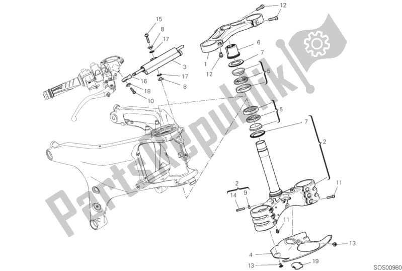 Todas las partes para Conjunto De Dirección de Ducati Superbike Panigale 25 Anniversario 916 USA 1100 2020